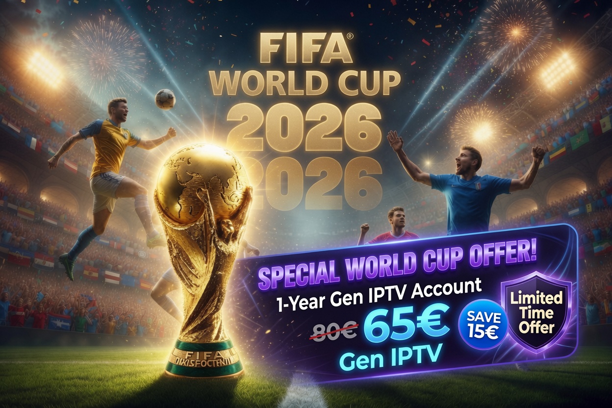 Gen IPTV Fifa WorldCup 2026 offer